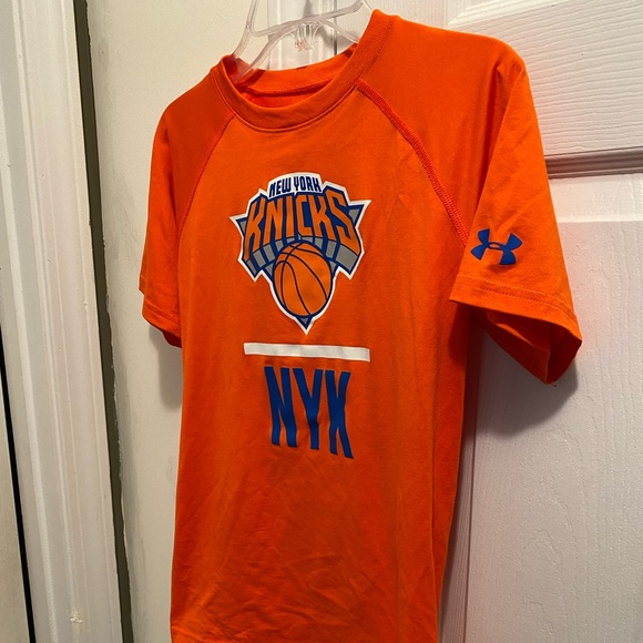 New York Knicks Under Armour Heat Gear NBA Combine Kids T-shirt - Picture 2 of 7